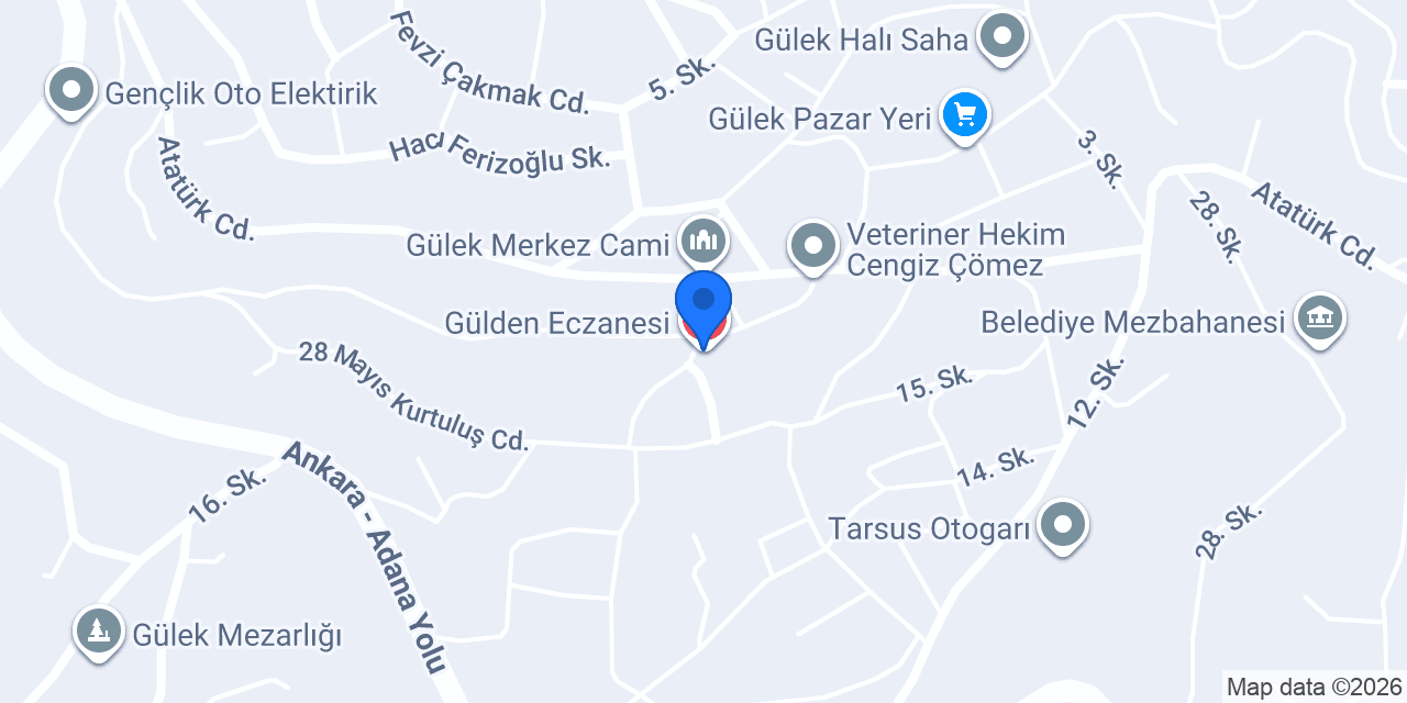 Gülden Eczanesi konumu