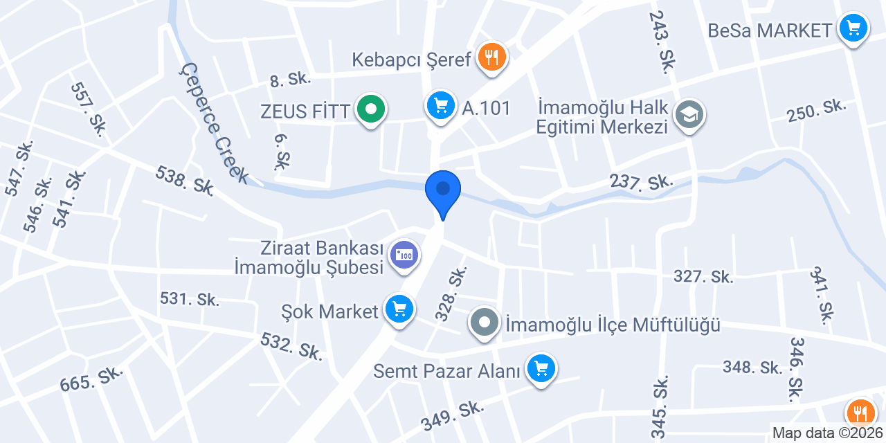 Öz Karadeniz Fırın konumu