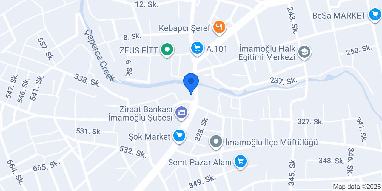 Diş Hekimi İsmail Özmü konumu