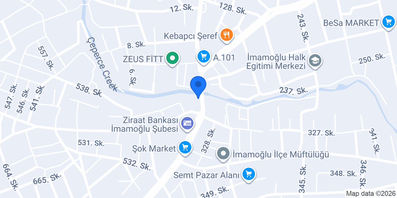 Halkbank İmamoğlu Şubesi konumu