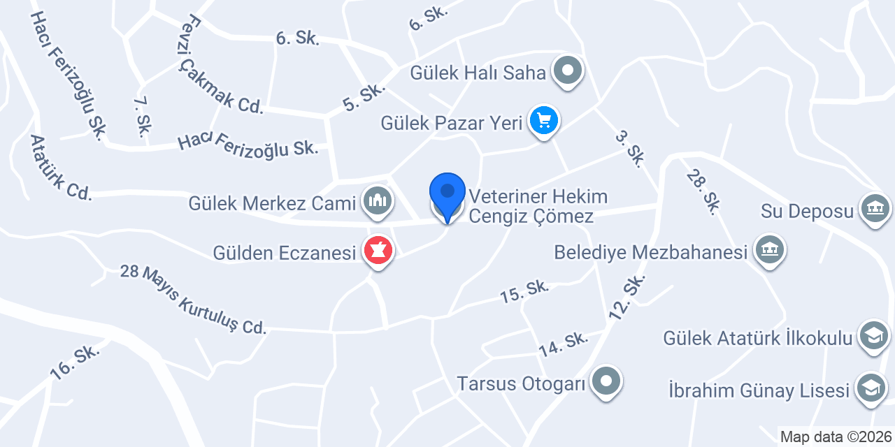 Veteriner Hekim Cengiz Çömez konumu