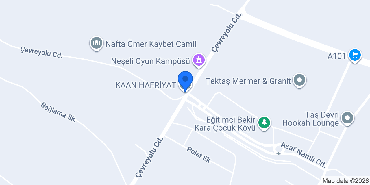 KAAN HAFRİYAT konumu