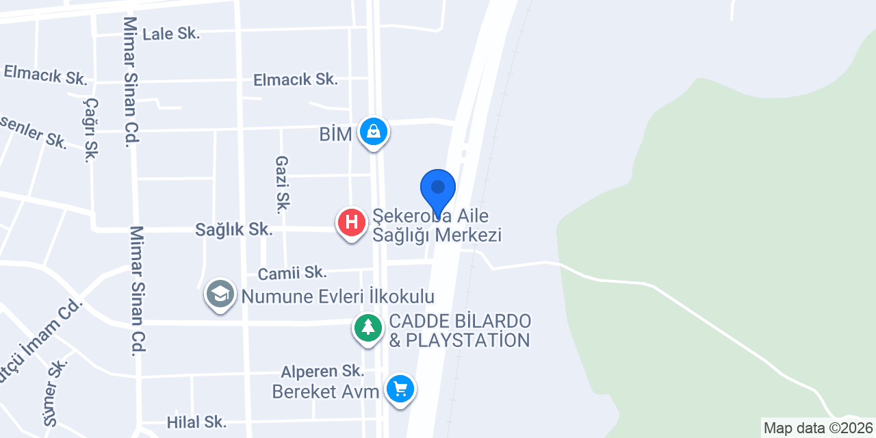 Cansüt oto lastik ve yıkama konumu