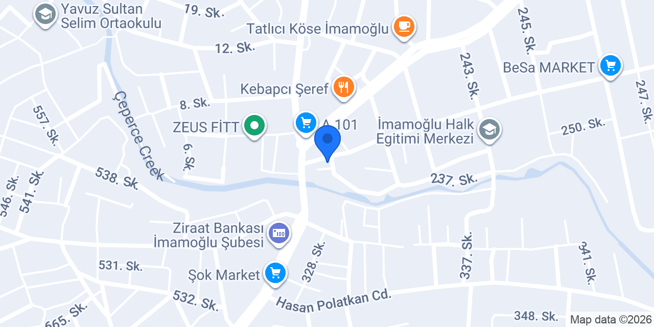 Özel İmamoğlu Motorlu Taşıt Sürücüleri Kursu konumu