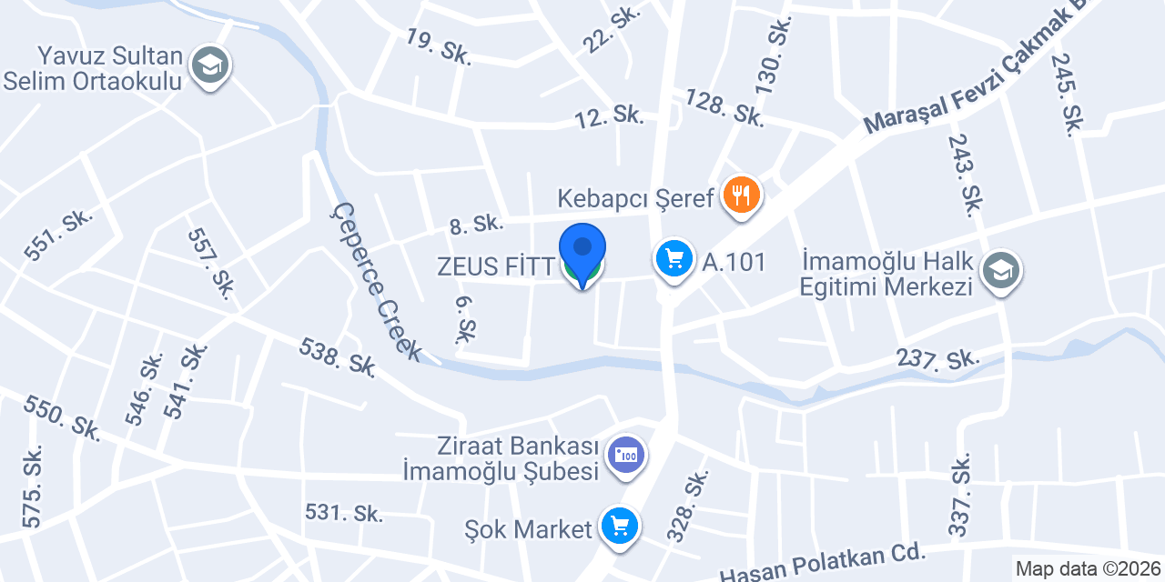 ZEUS FİTT konumu
