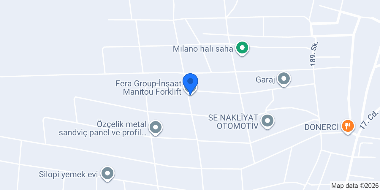 Fera Group-İnşaat Manitou Forklift konumu