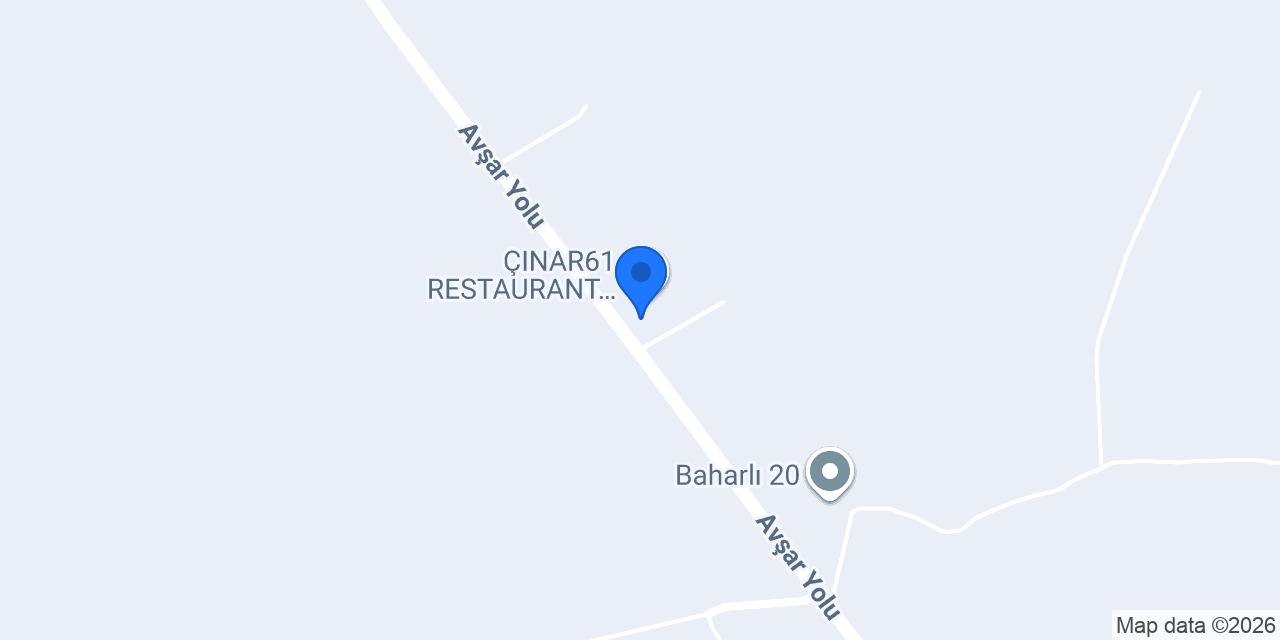 Çınar61 restoran konumu
