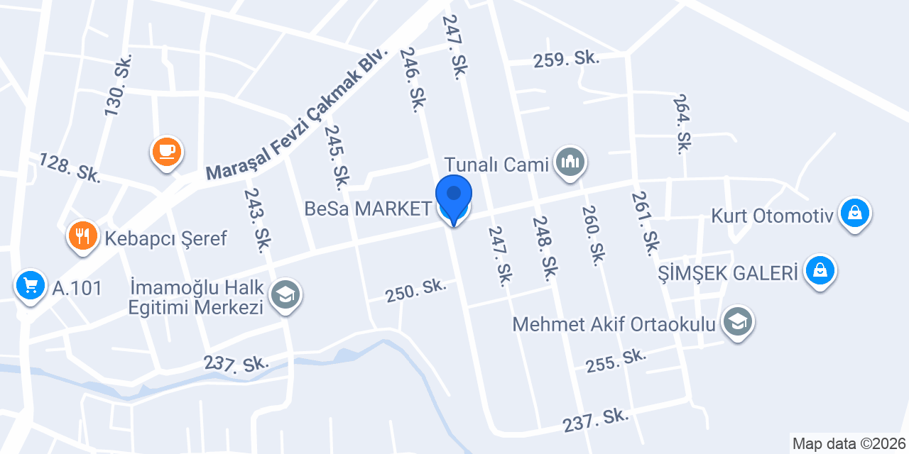 BeSa MARKET konumu