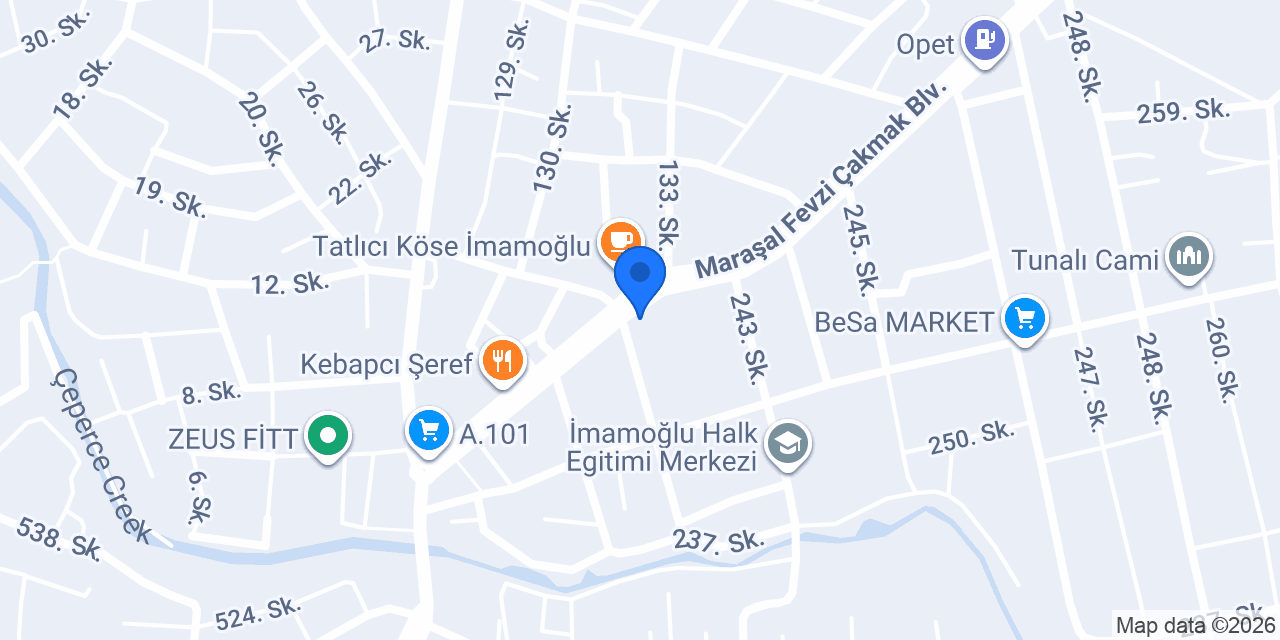 Tek Tercih Kişisel Gelişim Merkezi konumu
