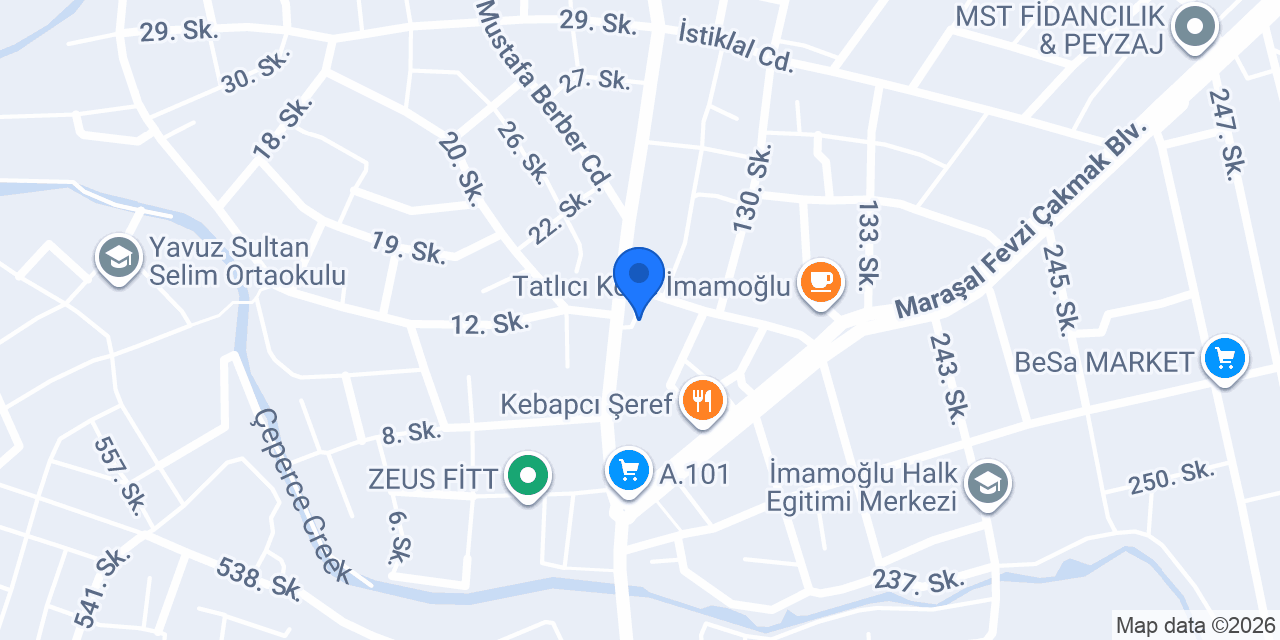 Özel İmamoğlu Kampüs Dershanesi konumu