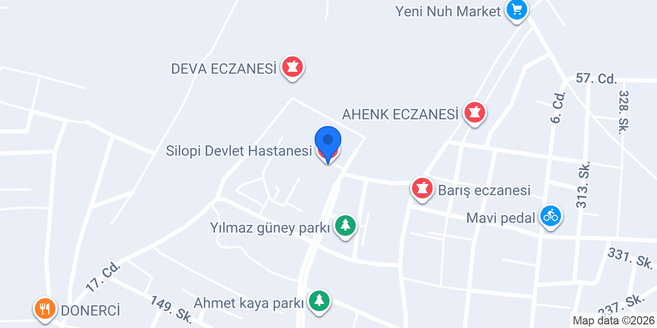 Silopi Devlet Hastanesi konumu