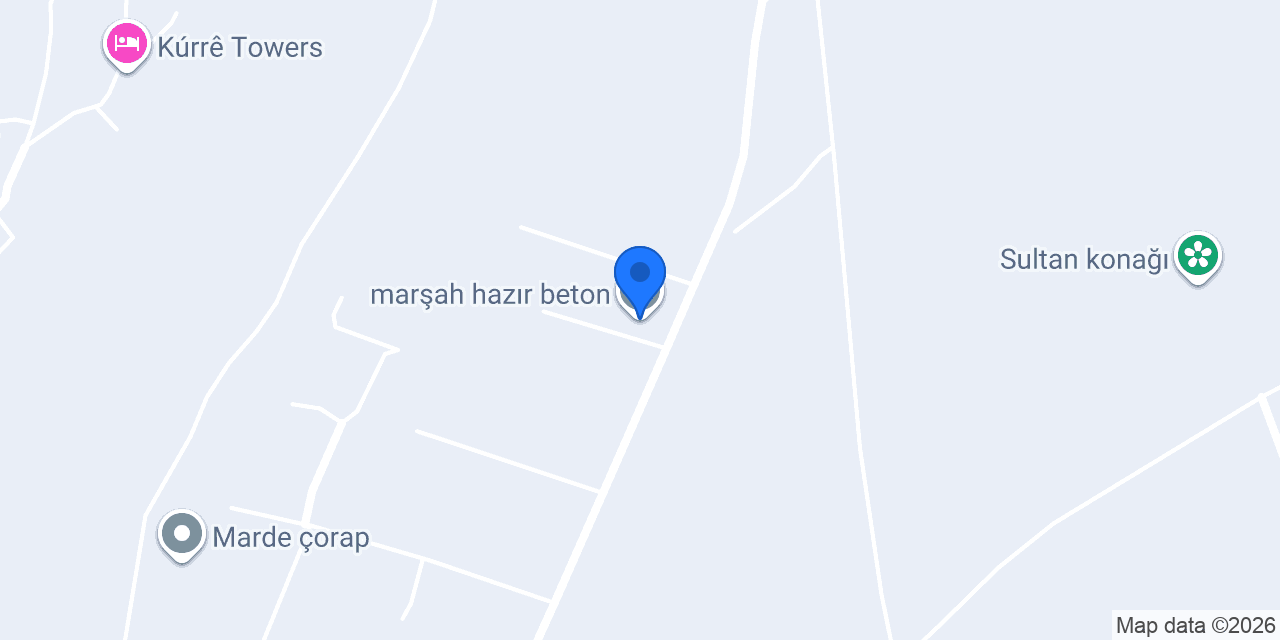 marşah hazır beton konumu