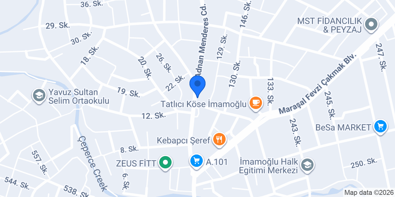 Özcan Döner Salonu konumu