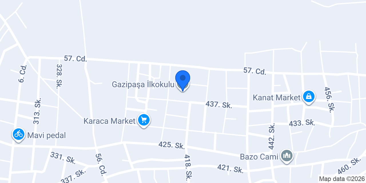 Gazipaşa İlkokulu konumu