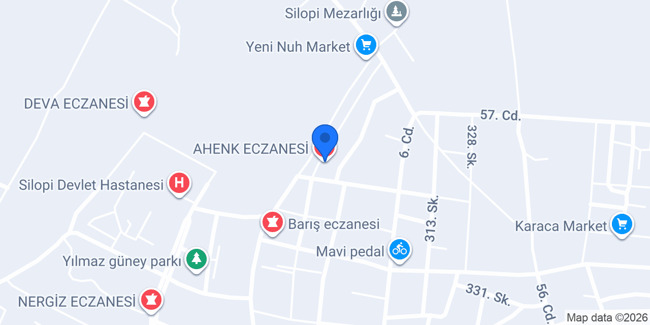 AHENK ECZANESİ konumu
