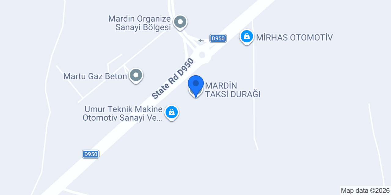 MARDİN TAKSİ DURAĞI konumu