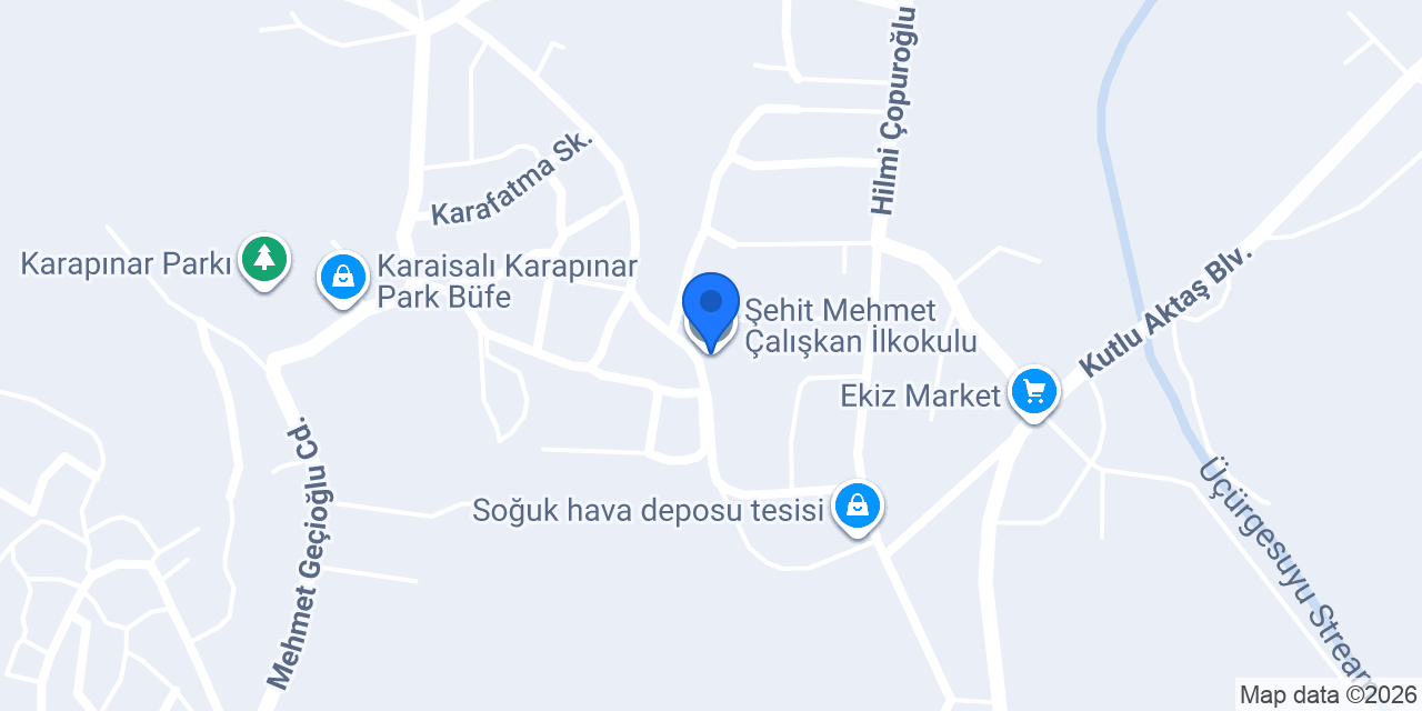 Şehit Mehmet Çalışkan İlkokulu konumu