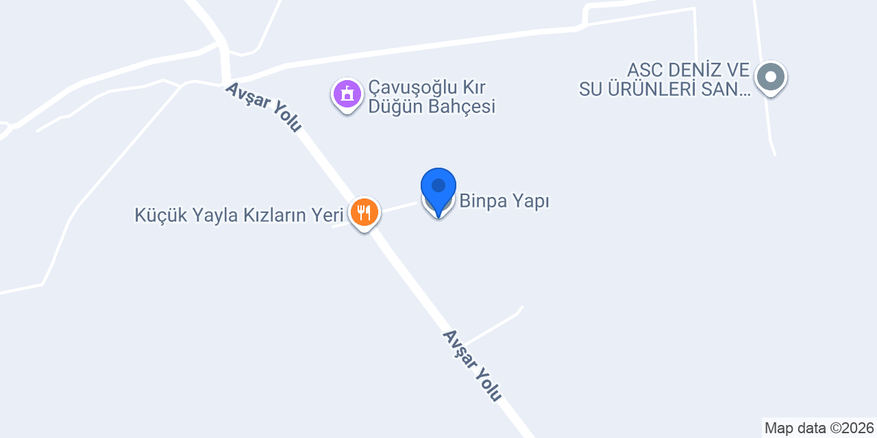Binpa Yapı konumu