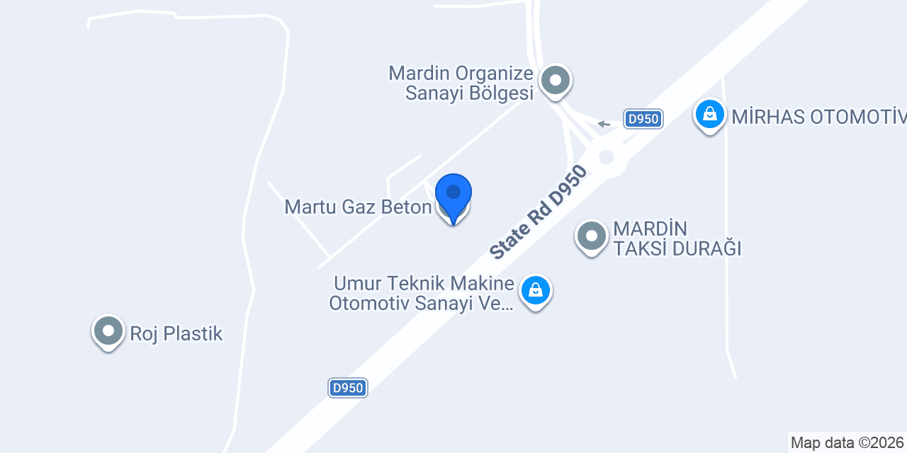 Martu Gaz Beton konumu