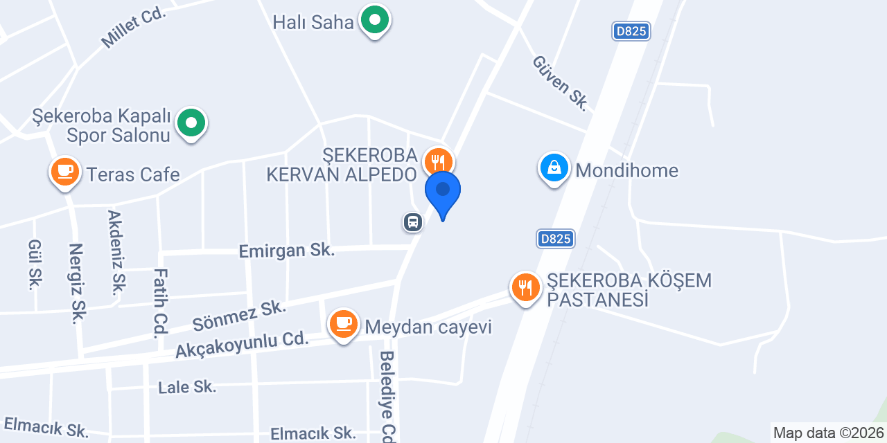 Şekeroba Yunus Emre Ortaokulu konumu