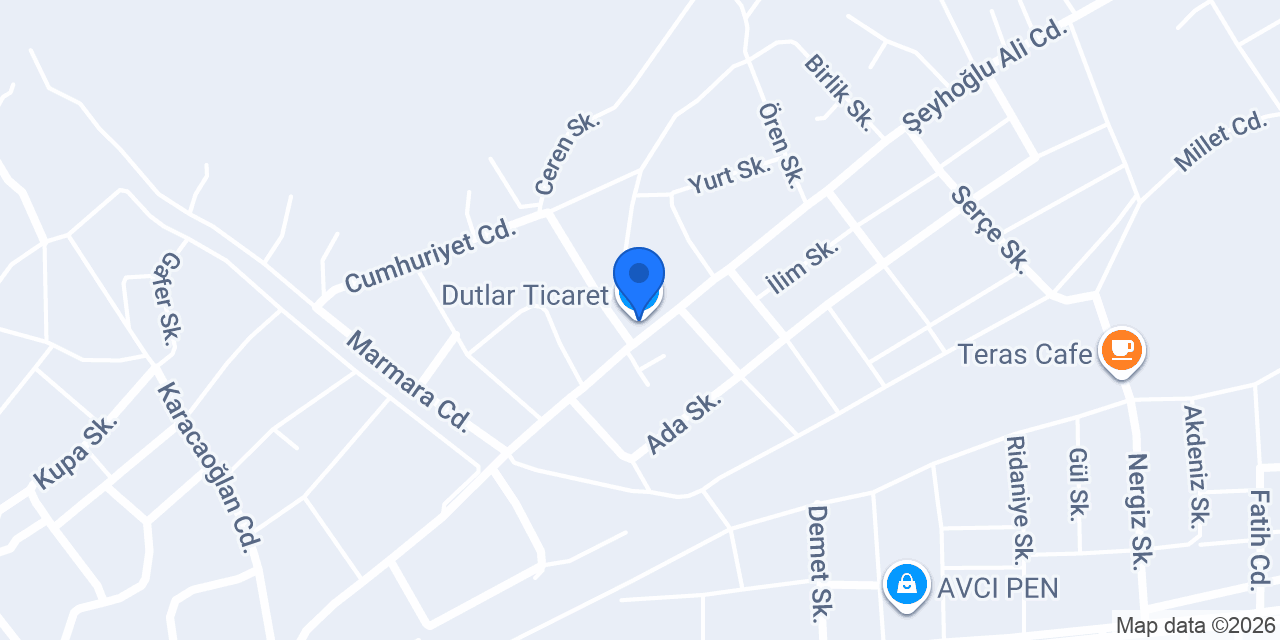 Dutlar Ticaret konumu