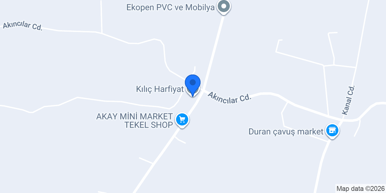 Kılıç Harfiyat konumu