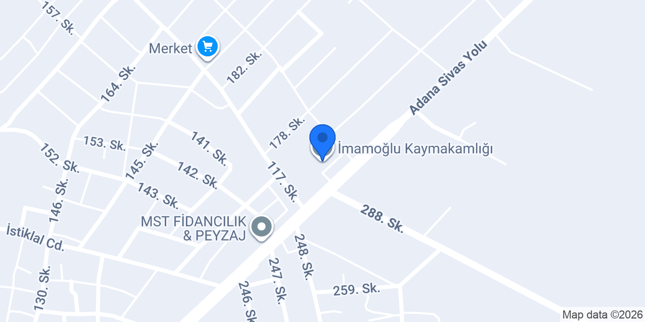 İmamoğlu Kaymakamlığı konumu
