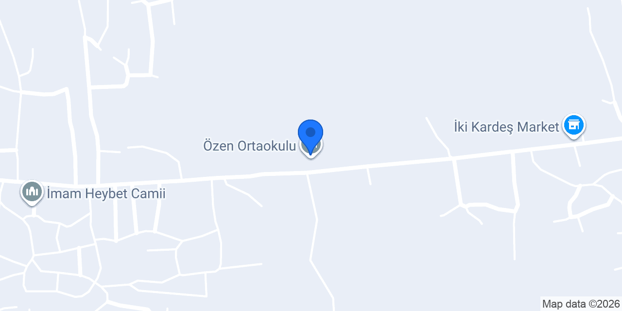 Özen Ortaokulu konumu