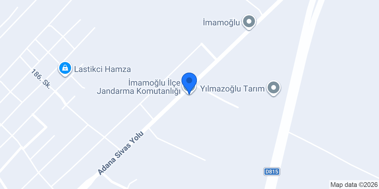 İmamoğlu İlçe Jandarma Komutanlığı konumu
