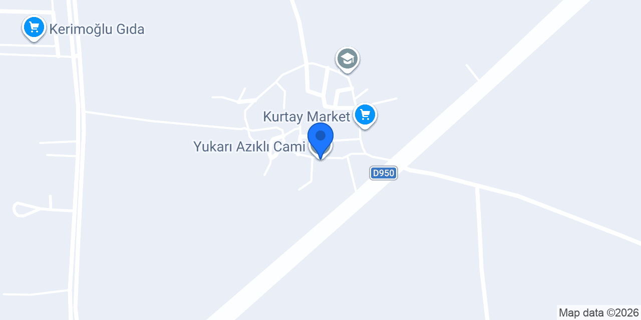 Yukarı Azıklı Cami konumu