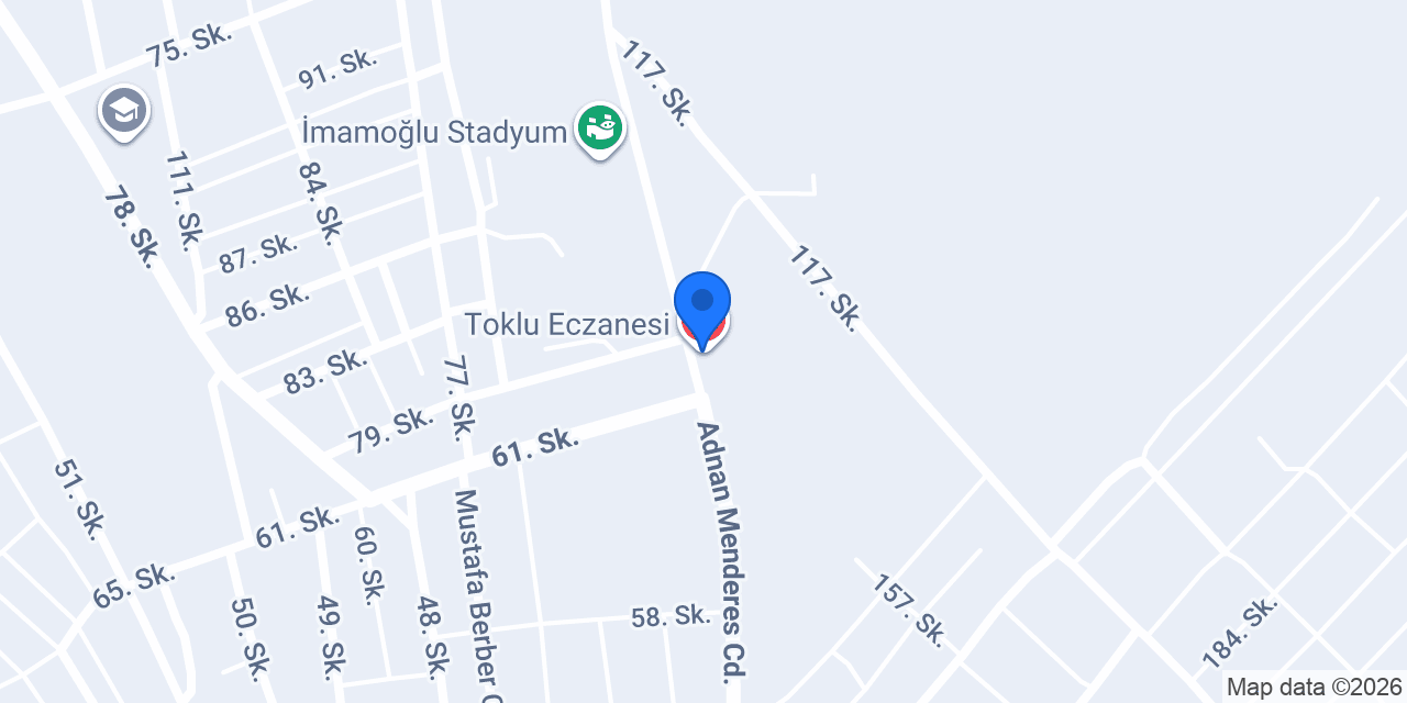 Toklu Eczanesi konumu