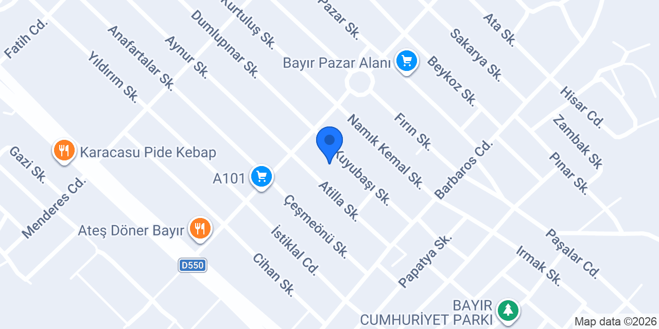 Eker Süt Ürünleri konumu