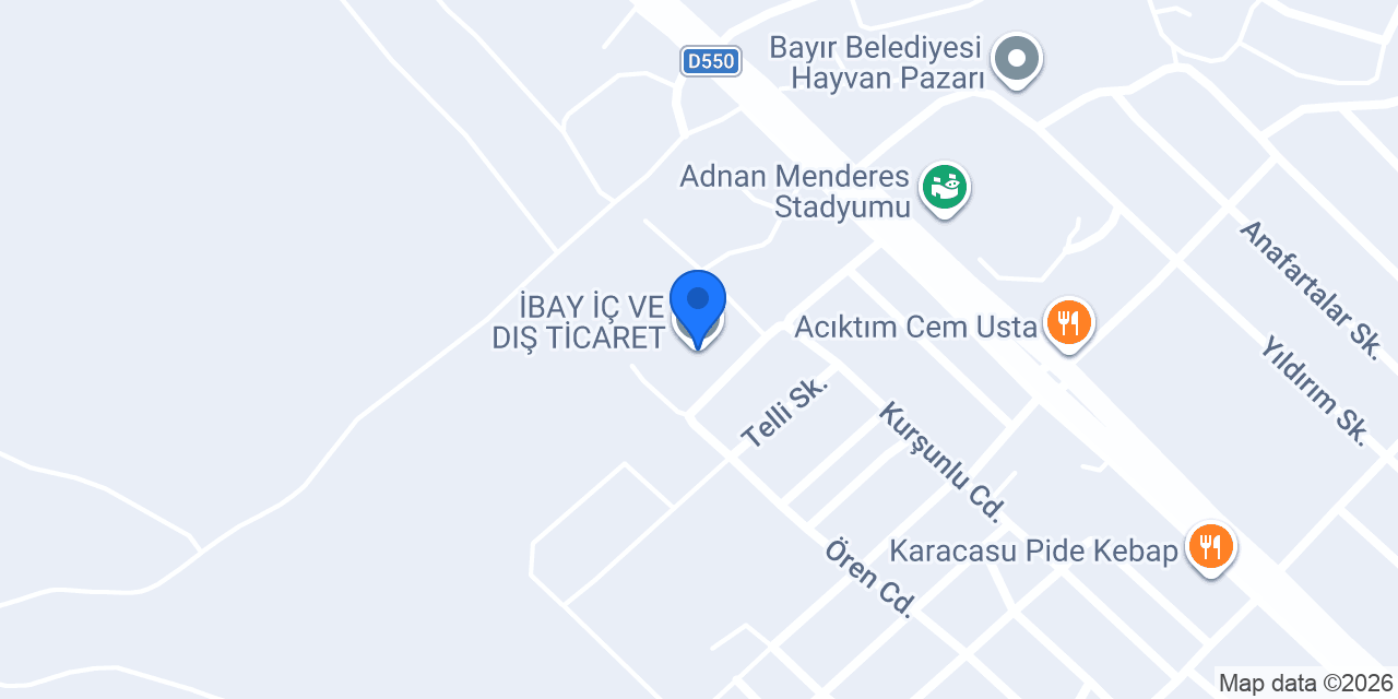 İBAY İÇ VE DIŞ TİCARET konumu
