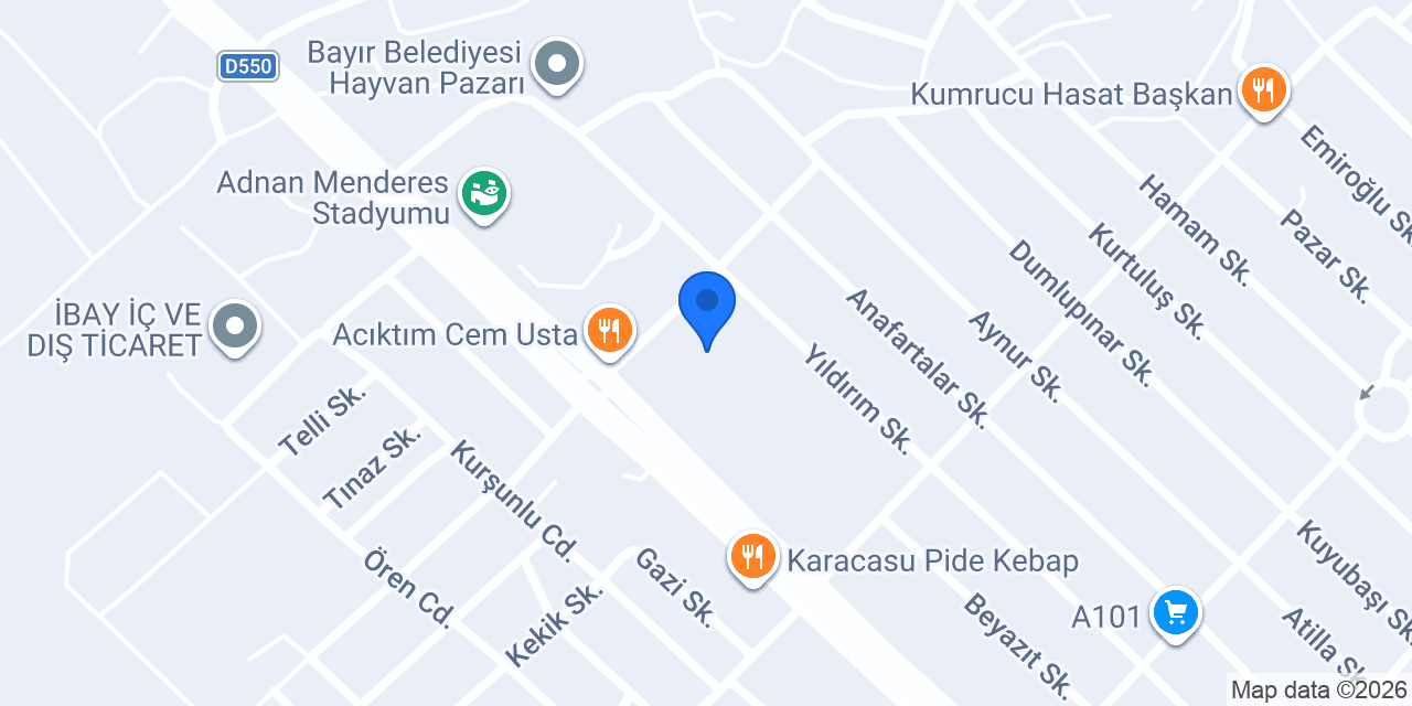 Bayır Anadolu Lisesi konumu