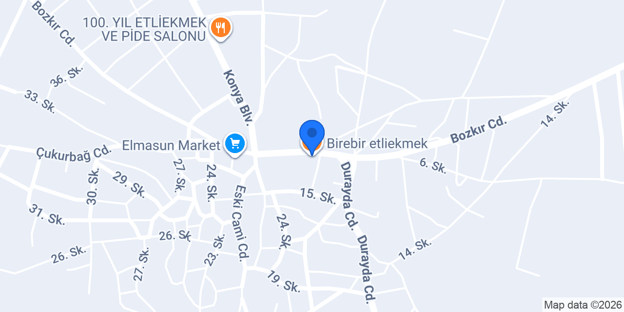 Birebir etliekmek konumu