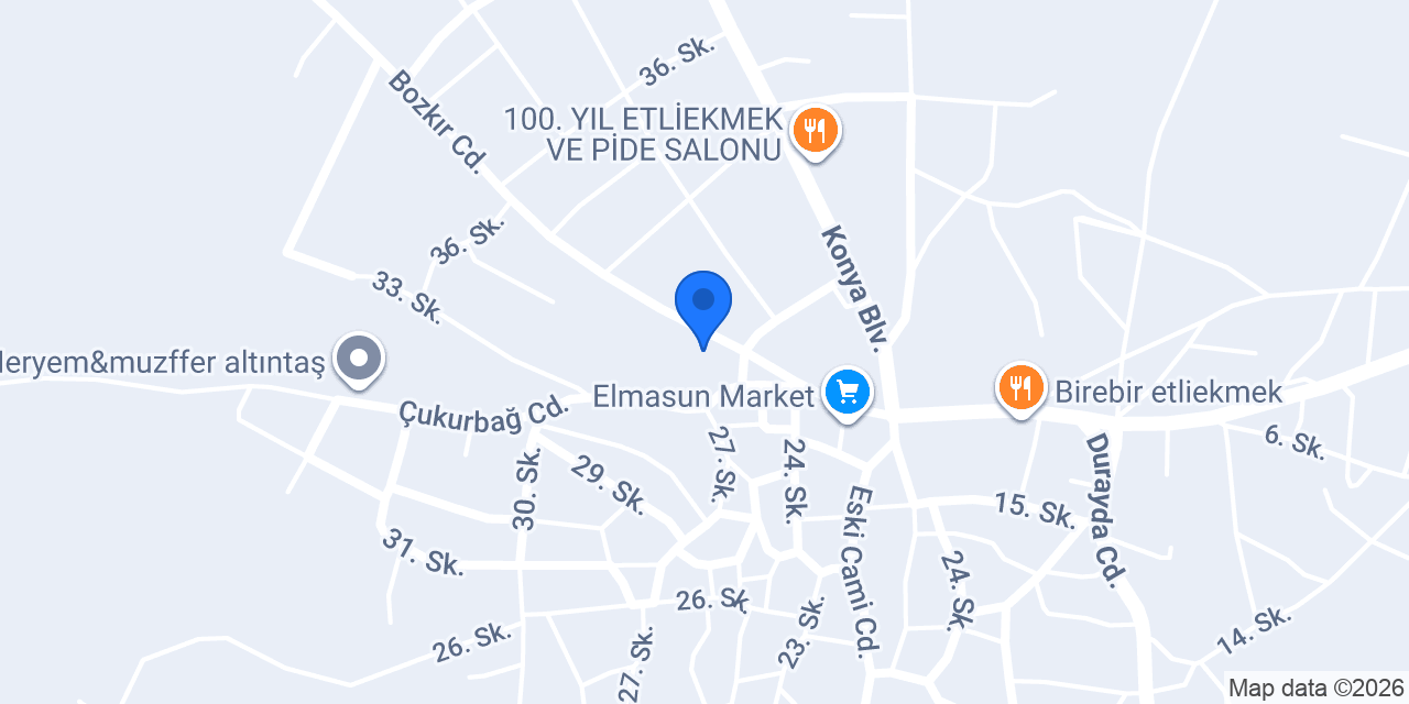 Cıvdır unlu mamülleri konumu