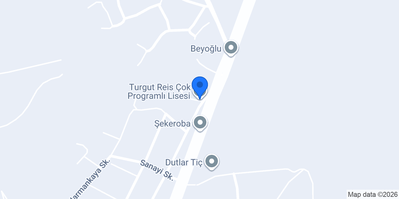 Turgut Reis Çok Programlı Lisesi konumu