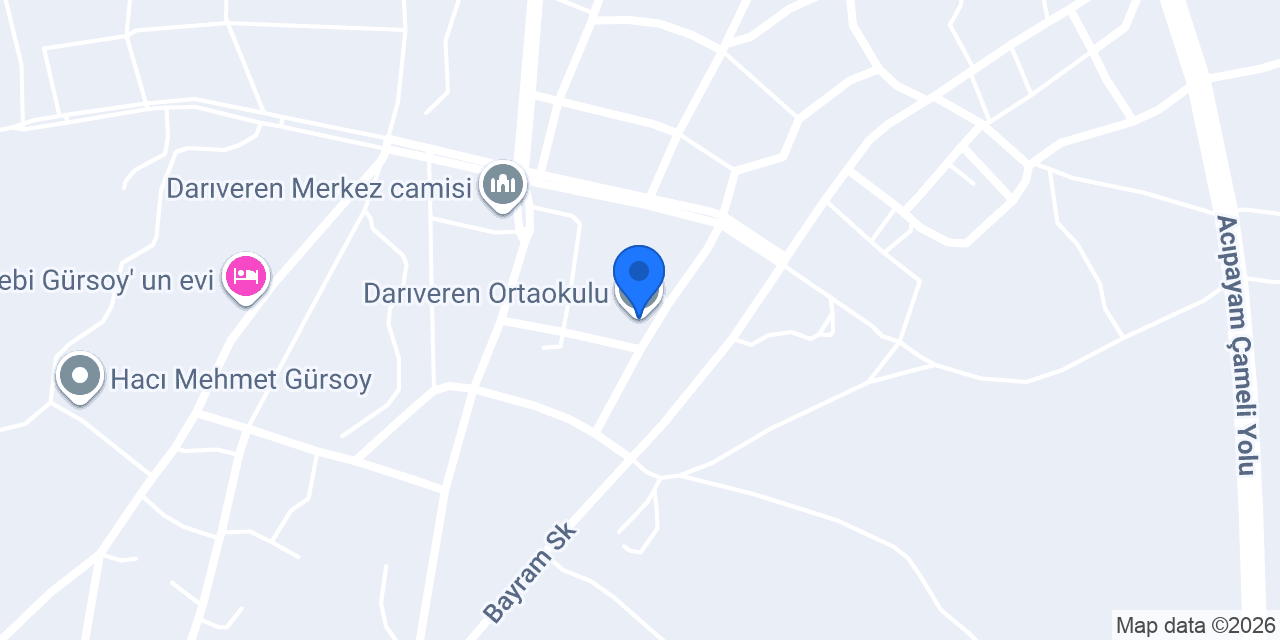 Darıveren Ortaokulu konumu