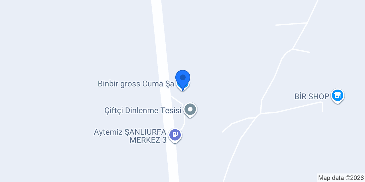 Binbir gross Cuma Şa konumu