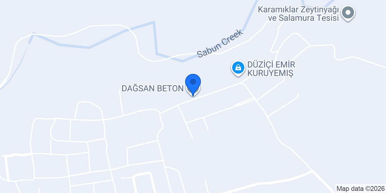 DAĞSAN BETON konumu