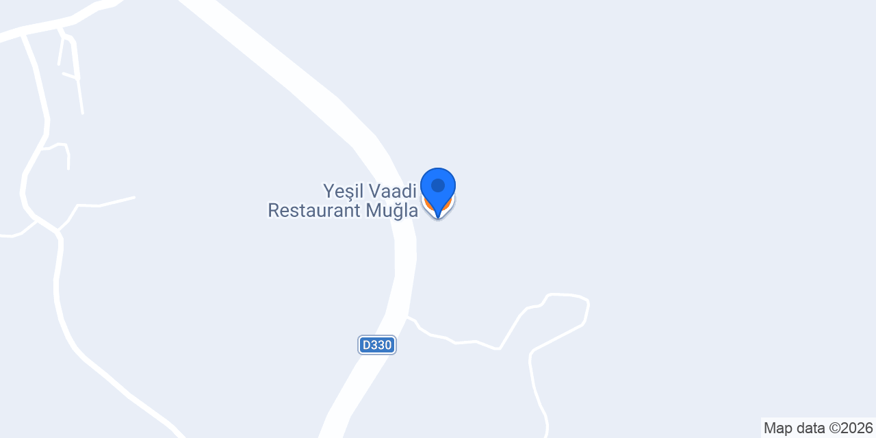 Yeşil Vaadi Restaurant Muğla konumu