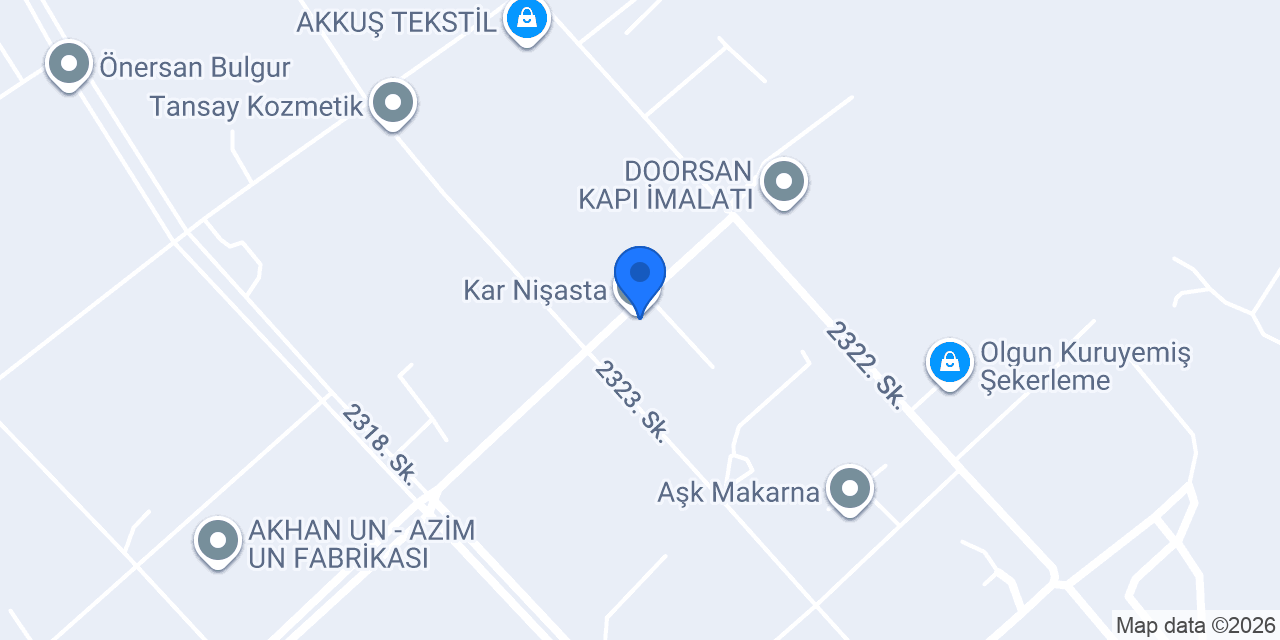 Kar Nişasta konumu