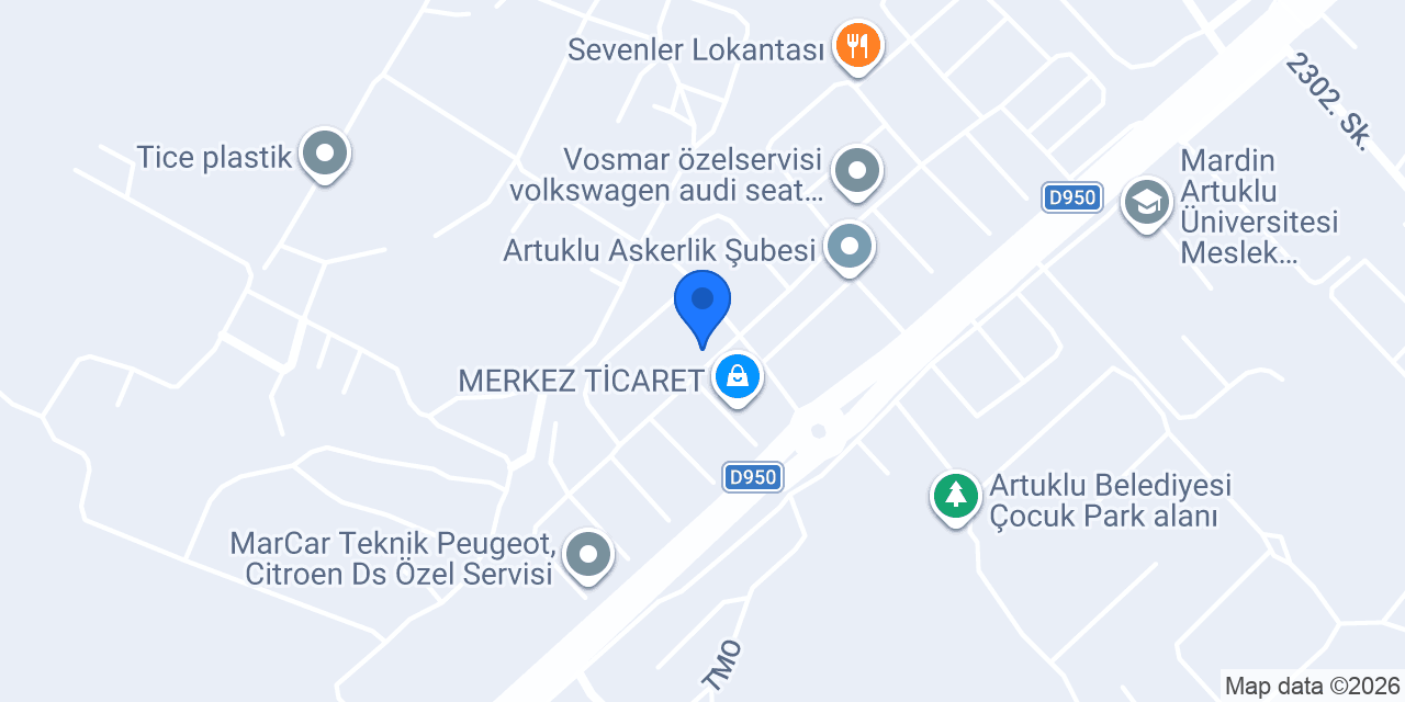 Derli Dizel Isuzu konumu