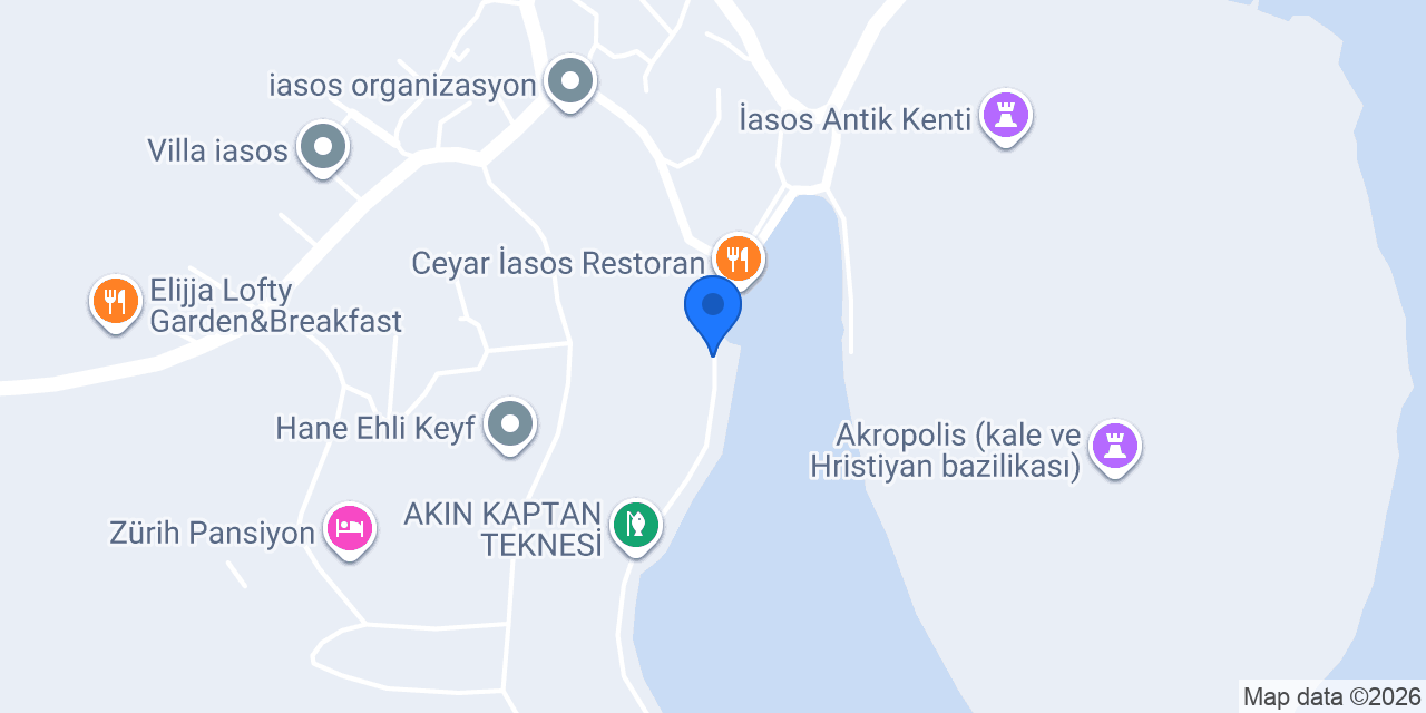 İasos İskele Cafe & Bar konumu