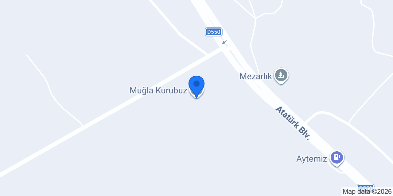 Muğla Kurubuz konumu