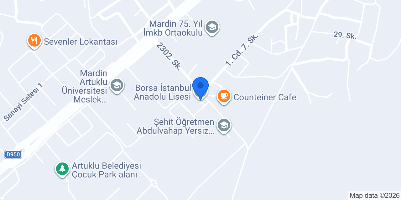 Borsa İstanbul Anadolu Lisesi konumu