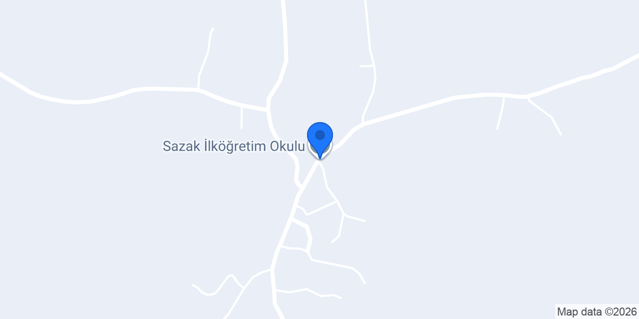 Sazak İlköğretim Okulu konumu