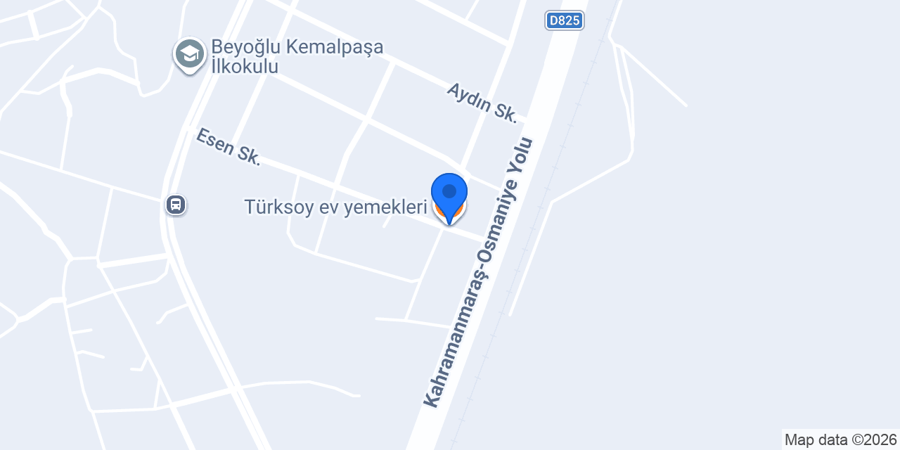Türksoy ev yemekleri konumu