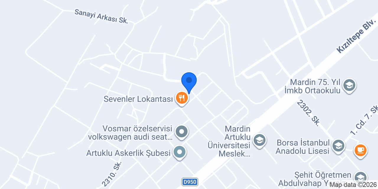 Onur vinç-Mardin konumu