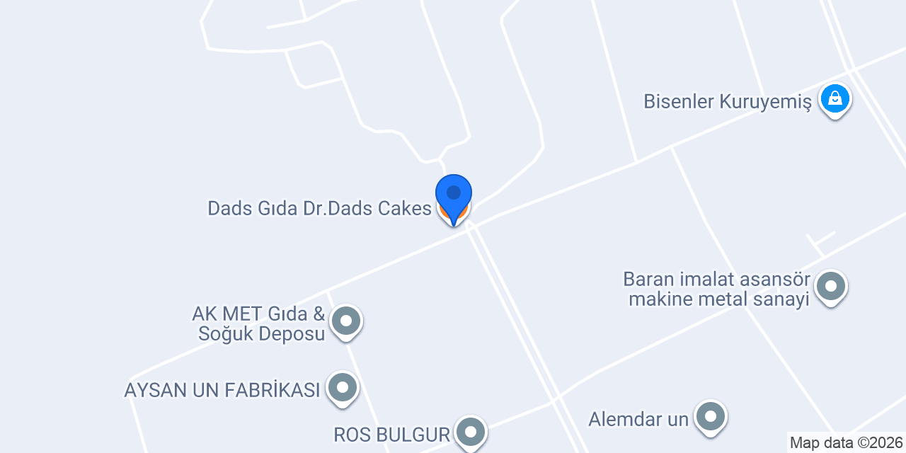 Dads Gıda Dr.Dads Cakes konumu